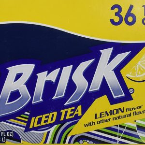 Lipton Brisk Lemon Iced Tea Cans, 12 Fluid Ounce (Pack of 36)